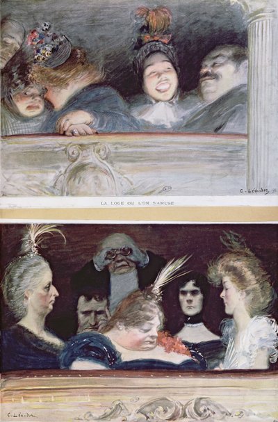 Merriment and Boredom, 1898 by Charles Leandre